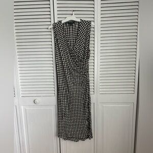 Ralph Lauren Black and White Midi Dress